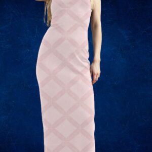 Minimalist Peach Bodycon Dress