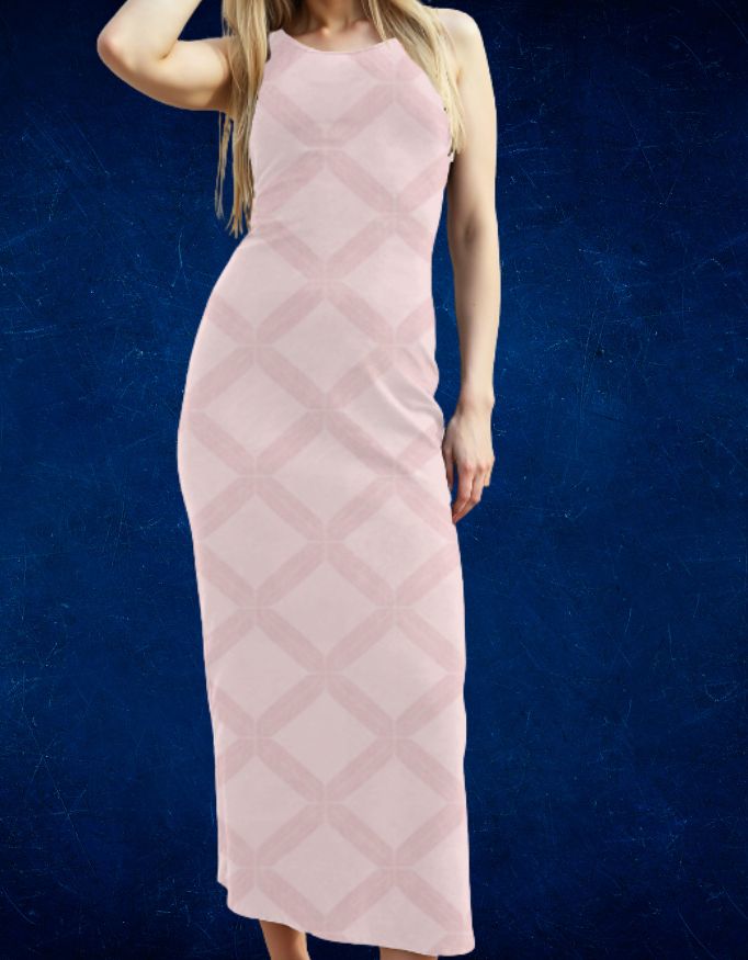 Minimalist Peach Bodycon Dress