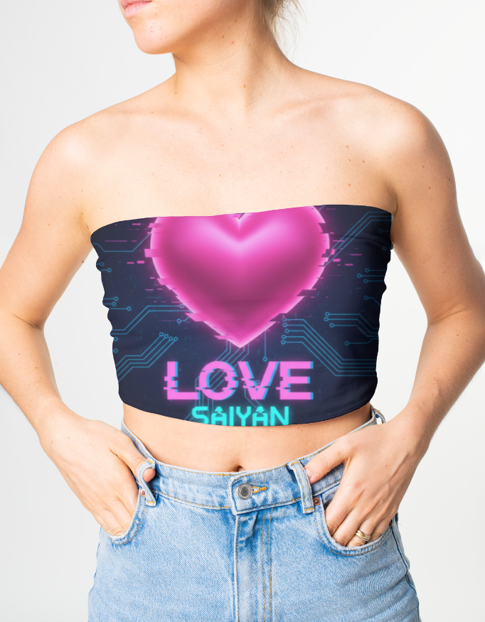 Cyber Love Y2K Tube Top